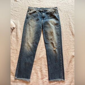 Hale Tyler Sweetheart Boyfriend Jeans Womens 29 Blue Lightwash Denim Comfort